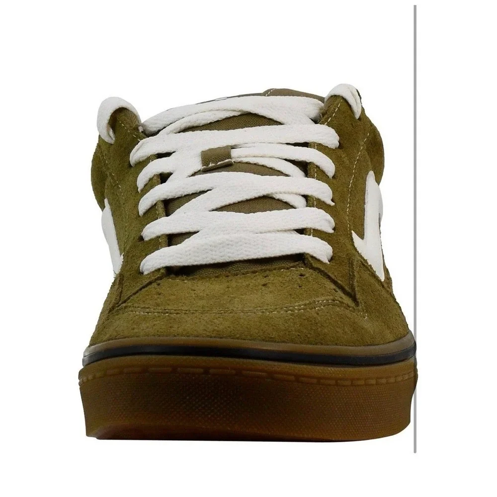 NEW IN BOX Vans Men's Caldrone Sneaker, Suede Gum Olive, 8 M US